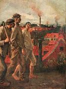 Constantin Meunier Return from the Mine oil painting artist